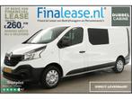 Renault Trafic 1.6 dCi T29 L2H1 DC Airco Cruise PDC €277pm, Auto's, Renault, Wit, Nieuw, Lease