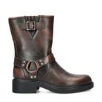 Claudia Ghizzani bikerboots voor dames in het Bruin, Claudia Ghizzani, Bruin, Verzenden, Lage of Enkellaarzen