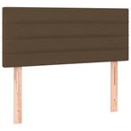 Hoofdbord 90cm - Donkerbruin Stof - OP=OP! Luxe voor weinig, Verstelbaar, 90 cm, Bruin, Klassiek