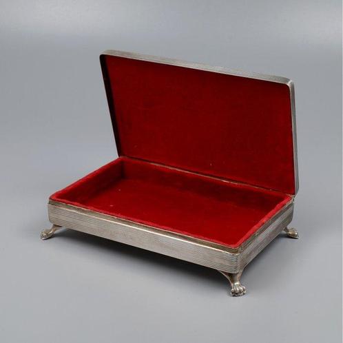D.J. Aubert, Sieradendoos / Theelepeldoos - Doos - .835, Antiek en Kunst, Antiek | Goud en Zilver