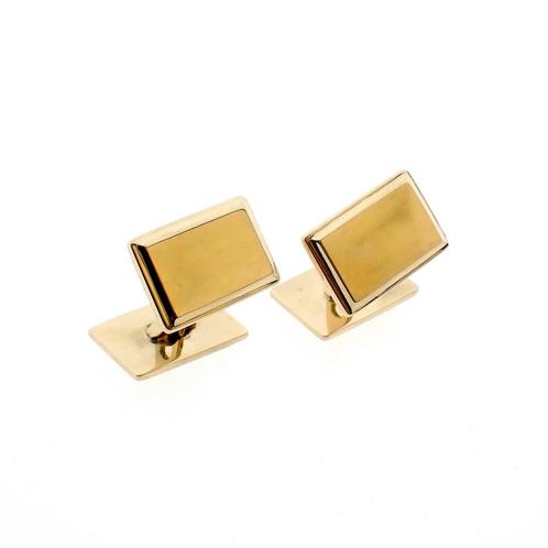 Gouden manchetknopen (mannen sieraad, manchetknoop), Sieraden, Tassen en Uiterlijk, Antieke sieraden, Goud, Ophalen of Verzenden