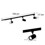 Qazqa 1-fase railsysteem set met 3 spots GU10, 100 cm, Ophalen of Verzenden, Nieuw in verpakking