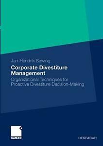 Corporate Divestiture Management. Sewing, Jan-Hendrik   New., Boeken, Overige Boeken, Zo goed als nieuw, Verzenden