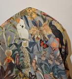 300x280cm! Luxe meubelstof met papegaaien, cacatuas en