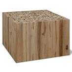 vidaXL Salontafel 50x50x35 cm echt teakhout, Huis en Inrichting, 50 tot 100 cm, Verzenden, Teakhout, Nieuw
