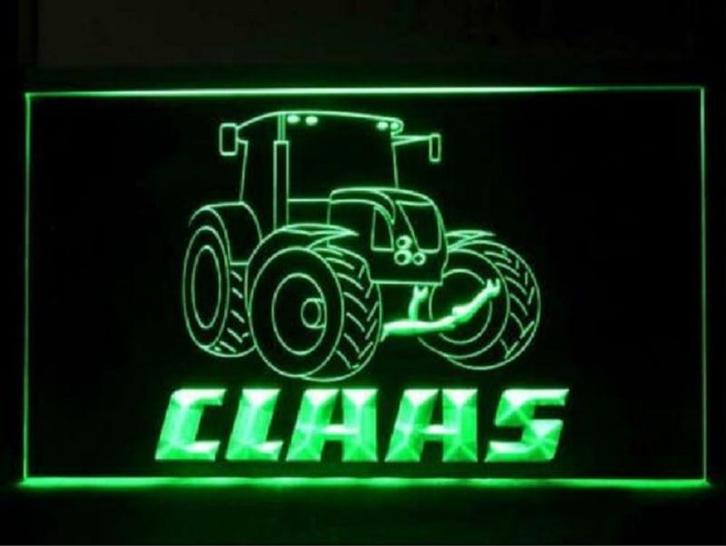 Claas tractor neon bord lamp LED verlichting  lichtbak, Verzamelen, Merken en Reclamevoorwerpen, Nieuw, Verzenden