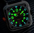 RGMT - Automatic - Sapphire - 21 Jewels - Square - Black, Nieuw