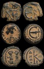 Byzantijnse Rijk Lot of 3 Æ coins incl: Justinian I, Justin