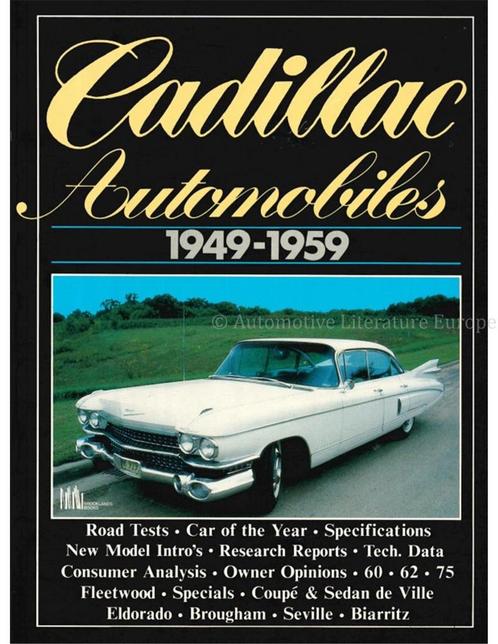 CADILLAC AUTOMOBILES 1949-1959 (BROOKLANDS), Boeken, Auto's | Boeken