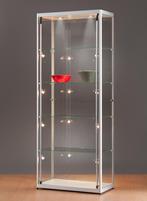 *TIP*  Luxe vitrinekast aluminium 80 cm incl led verlichting, Ophalen of Verzenden, Nieuw in verpakking