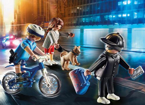 Playmobil City Action 70573 Politiefiets: achtervolging van, Kinderen en Baby's, Speelgoed | Playmobil, Nieuw, Ophalen of Verzenden