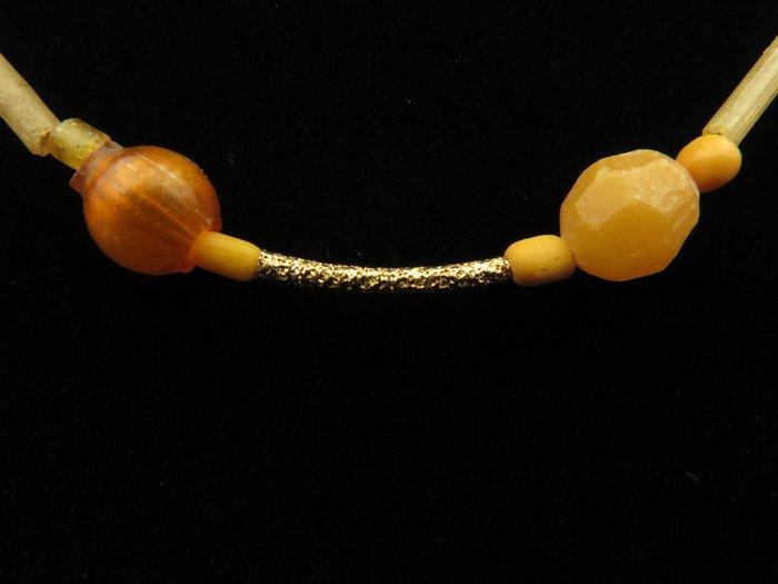Oud-Romeins ketting gemaakt van glaskralen - 42 cm (Zonder, Sieraden, Tassen en Uiterlijk, Antieke sieraden