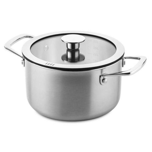 Ducq Downdraft Kookpan 3 Laags 24cm, Huis en Inrichting, Keuken | Potten en Pannen, Verzenden