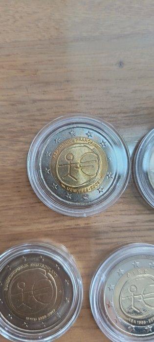 Europa. 2 Euro 2009 10 Ans UEM (15 monnaies) (Zonder, Postzegels en Munten, Munten | Europa | Euromunten