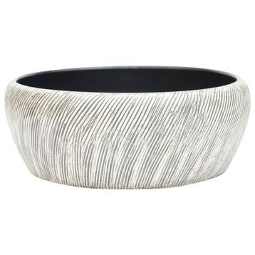 Opzetwasbak Rond 41cm Zwart/Grijs - Retourdeal - 35% Kort... beschikbaar voor biedingen