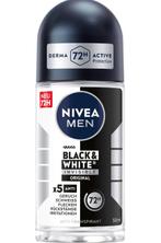 Nivea Men Deodorant Roller Invisible for Black & White 50 ml, Verzenden, Nieuw