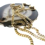 8 Krt. Lange gourmetschakel ketting | 62 cm, Sieraden, Tassen en Uiterlijk, Antieke sieraden, Ophalen of Verzenden, Goud