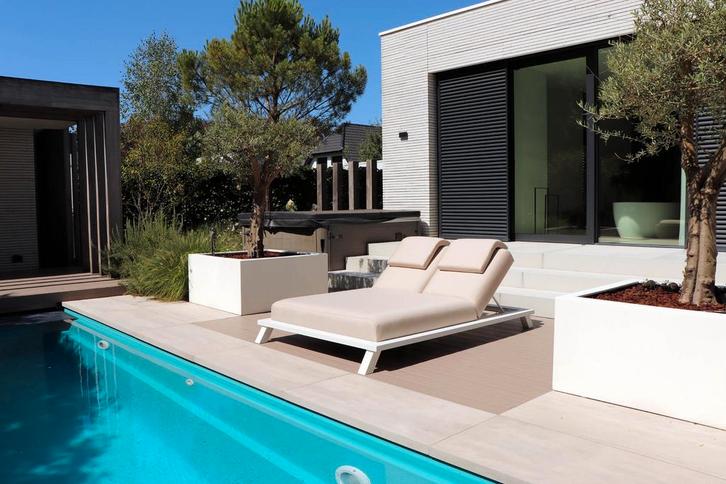 Flow Crystal tweepersoons daybed heather chalk |, Tuin en Terras, Tuinsets en Loungesets, Ophalen of Verzenden