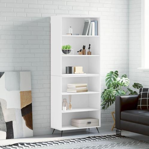 vidaXL buffetkast 69,5x32,5x180 cm bewerkt hout wit, Huis en Inrichting, Kasten | Buffetkasten, 25 tot 50 cm, Nieuw, Overige houtsoorten