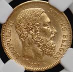 België. Leopold II. 20 Francs Brussels Mint - 1871 -