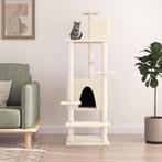 vidaXL Kattenmeubel met sisal krabpalen 154 cm crèmekleurig, Verzenden, Nieuw
