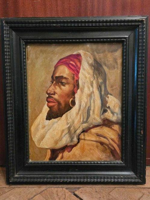Jose Benlliure (1855-1937) - Retrato de Califa, Antiek en Kunst, Kunst | Schilderijen | Klassiek