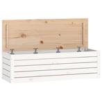 Opbergbox Wit Grenen 109cm | Retourdeal | 60% Korting!, Huis en Inrichting, Overige Huis en Inrichting, Ophalen of Verzenden, Nieuw