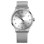 Prisma Design Einzeiger Eenwijzerhorloge Zilver 40mm, Sieraden, Tassen en Uiterlijk, Horloges | Dames, Nieuw, Verzenden