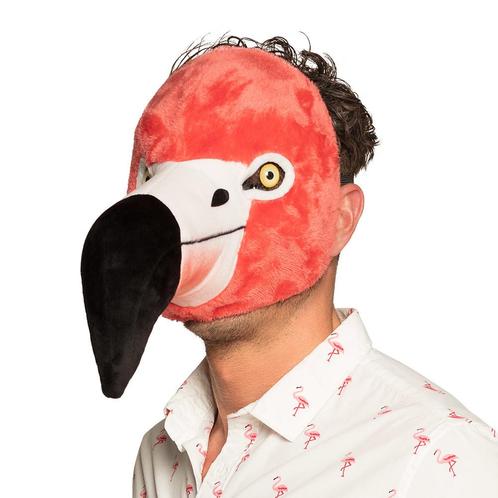 Pluche masker Flamingo (roze), Hobby en Vrije tijd, Feestartikelen, Nieuw, Verzenden