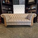 2-Zits Bank Chesterfield, Candytuft, grijs, Nieuw