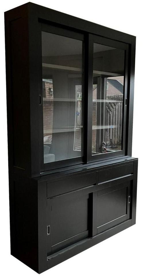 Buffetkast zwart - grijs design soft close 160 x 240cm, Huis en Inrichting, Kasten | Buffetkasten, Ophalen of Verzenden
