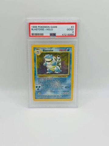 Pokémon - 1 Graded card - Blastoise, Blastoise base - PSA 2 beschikbaar voor biedingen