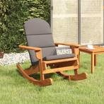 vidaXL Schommelstoel Adirondack met kussens massief, Verzenden, Nieuw, Hout