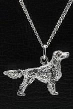Zilveren Irish setter ketting hanger - groot, Verzenden, Nieuw
