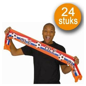 Oranje Versiering | 24 stuks Oranje Sjaal Nederlands Elftal