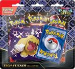 Paldean Fates 3 Pack Blister (Tech Sticker), Hobby en Vrije tijd, Verzamelkaartspellen | Pokémon, Nieuw, Booster, Verzenden