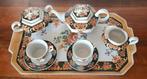 Koffieservies (8) - Keramiek - Bediening met dienblad, Antiek en Kunst, Curiosa en Brocante
