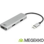 ACT USB-C 4K multiport adapter voor 2 HDMI schermen. USB-A, Verzenden, Nieuw, ACT