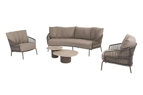 4 Seasons Capalbio/Sofie loungeset (5-delig) - Terre, Tuin en Terras, Tuinsets en Loungesets, Loungeset, Nieuw, Rvs, Verzenden