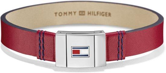 Tommy Hilfiger TJ2700951 Armband - Rood - Leer 22 cm, Sieraden, Tassen en Uiterlijk, Armbanden, Verzenden