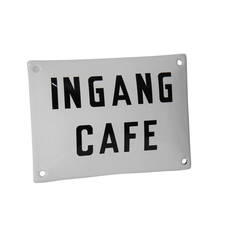 Emaille reclamebord: Ingang Café, Zakelijke goederen, Horeca | Overige, Verzenden