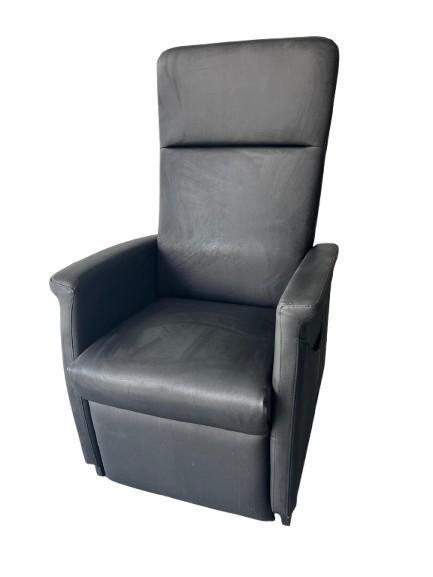 Fitform 580 Zwart Silvertex, Huis en Inrichting, Fauteuils, 50 tot 75 cm, Minder dan 75 cm, Zo goed als nieuw, Leer, Metaal, Stof