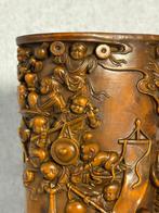 Brushpot - Buxushout - China - Eind 20e eeuw, Antiek en Kunst