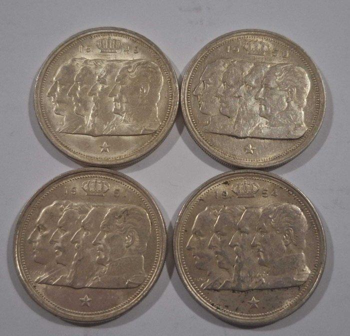 België. Leopold III. 100 Francs 1949/1954 (Zonder, Postzegels en Munten, Munten | Nederland