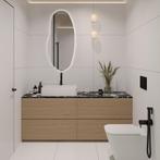 Badkamerspiegel met LED Verlichting en Verwarming 45x100cm -, Huis en Inrichting, Woonaccessoires | Spiegels, Ophalen of Verzenden