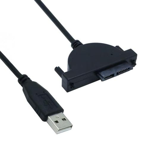 SATA Adapterkabel - SATA naar USB-A (m) - USB 2.0 - SSD -, Computers en Software, Pc- en Netwerkkabels, Nieuw, Verzenden