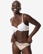 HEMA Damesstring katoen met kant lichtroze 3+1 gratis, Verzenden