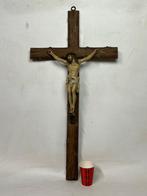 Beeld, kruisiging van jezus - 82 cm - Composiet, IJzer