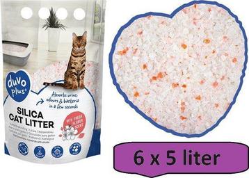 Premium silica kattenbakvulling bloemen wit/roze - 1 x 5 lit beschikbaar voor biedingen