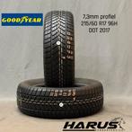 215/60/17 96H Goodyear winterbanden 7,3mm profiel 2X, Auto-onderdelen, Banden en Velgen, 17 inch, Band(en), Personenwagen, Gebruikt